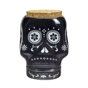 Black Skull Stash Jar - 4in