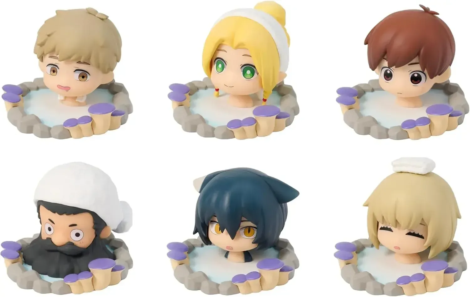 Dragon Horse Dungeon Rice Trading Figure PVC ABS 2-inch Set of 6