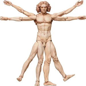 FREEing Vitruvian Human Body Figure - PVC ABS Pre-Painted Articulated