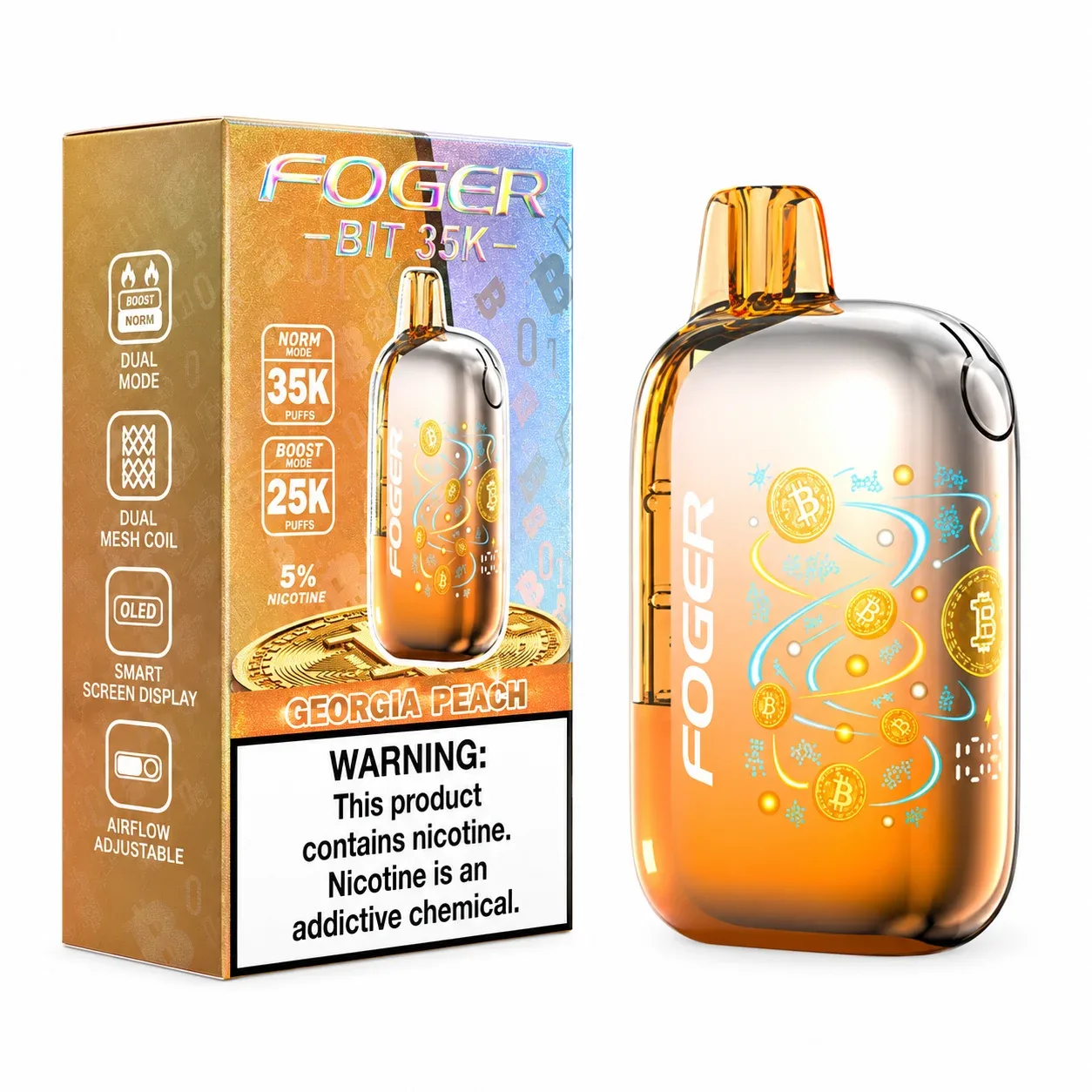 Georgia Peach - Foger Bit 35k Disposable Vape