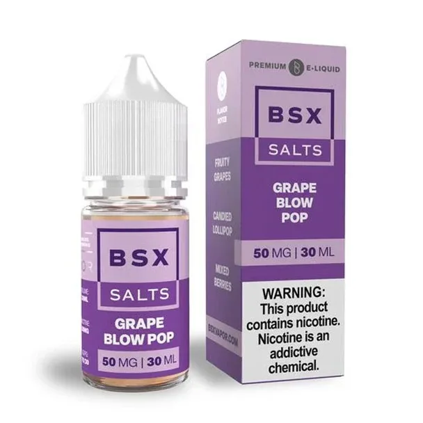 Grape Blow Pop - 30mg - BSX Vapor Salt - 30mL