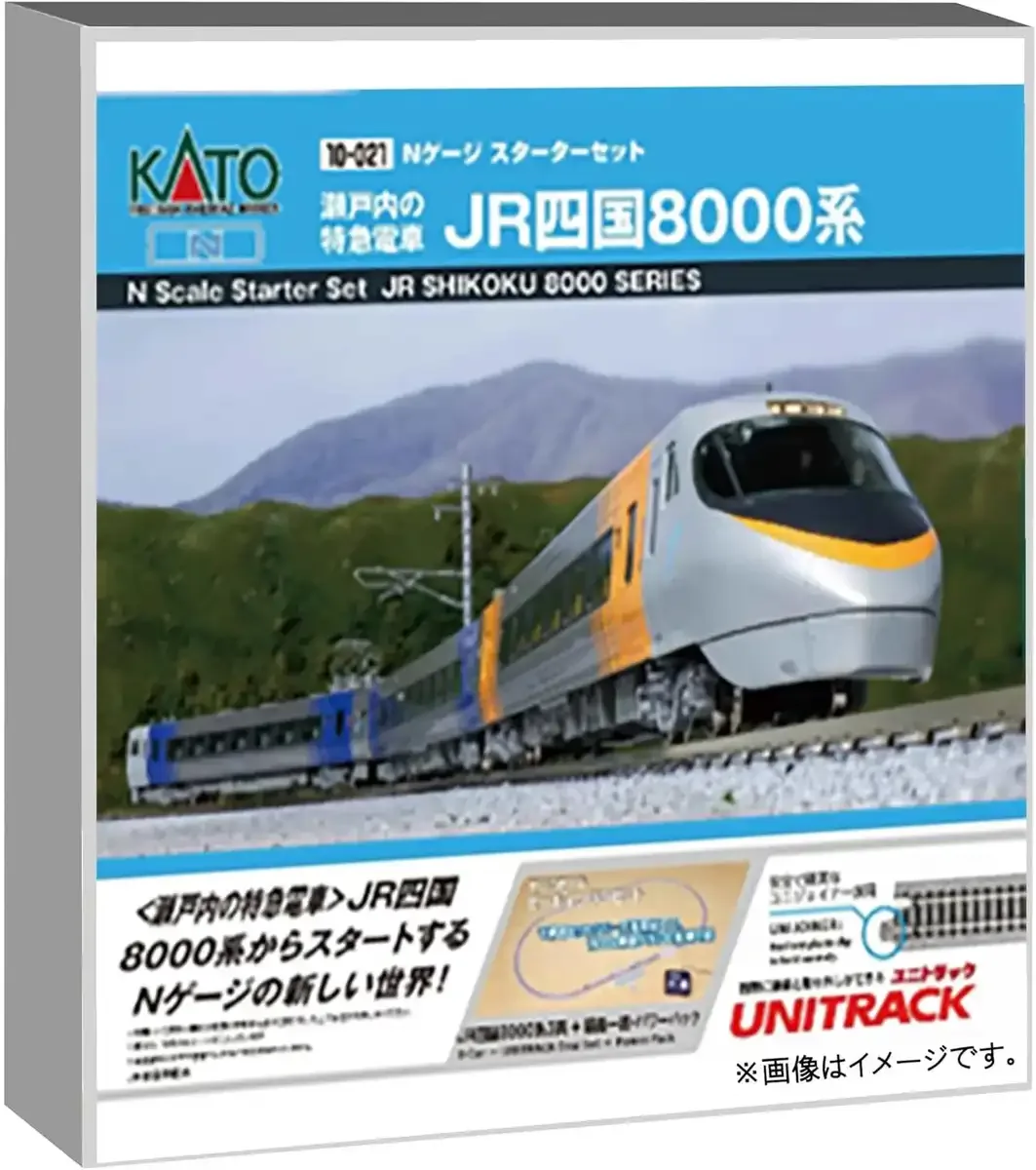 Kato N-Gauge Starter Set Setouchi Express JR Shikoku 8000 Series