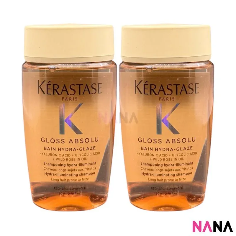 KÉRASTASE Gloss Absolu Bain Hydra-Glaze Shampoo 80ml x2