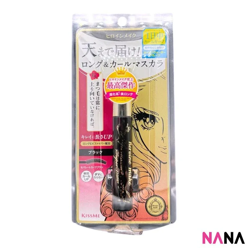 KISS ME Heroine Make Long & Curl Mascara Super Waterproof (Black) - Pink