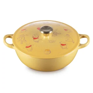 Le Creuset Quince Yellow Disney 22cm Marmit Pot Direct Flame IH Compatible