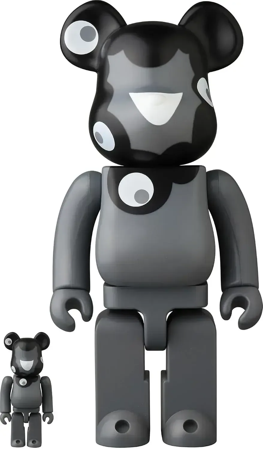 Medicom Toy Bearbrick Myakumyaku Monochrome 100 400 Figure Set