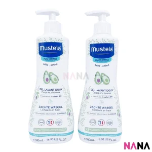 Mustela Gentle Cleansing Gel (Hair and Body Wash) 500ml x 2pcs