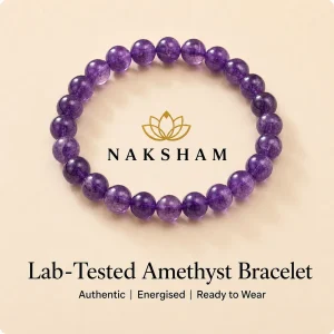Naksham Amethyst Crystal Bracelet