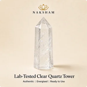 Naksham Clear Quartz Crystal Tower