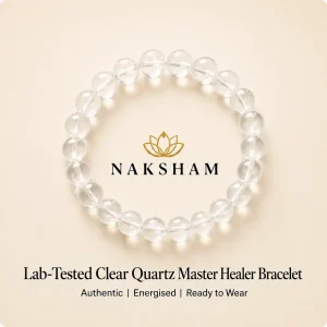 Naksham Clear Quartz Master Healer Bracelet