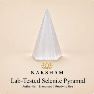Naksham Selenite Crystal Pyramid