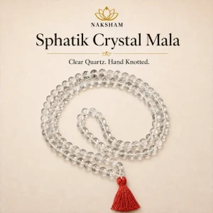 Naksham Sphatik Crystal Mala