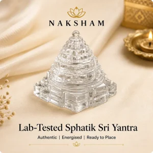 Naksham Sphatik Sri Yantra