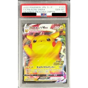 Pikachu VMAX RRR 123/S-P PSA10 Japanese Pokémon TCG Card