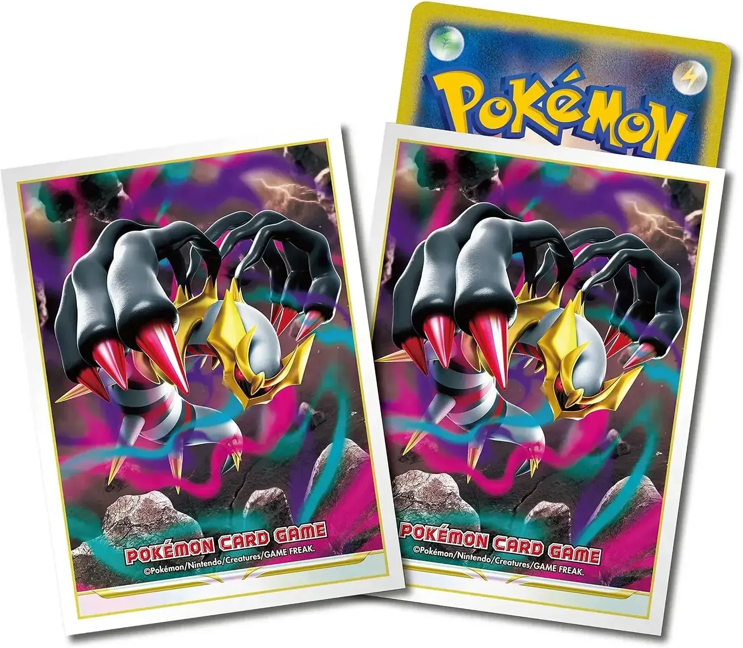 Pokemon Card Game Deck Shields Giratina Protective Sleeves 64ct