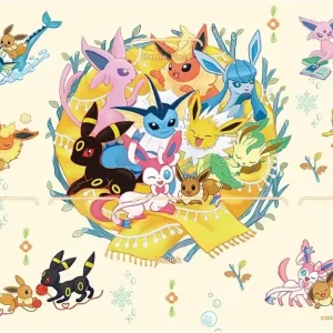 Pokemon Center Original Eevee & Co Playmat Japan Official Edition