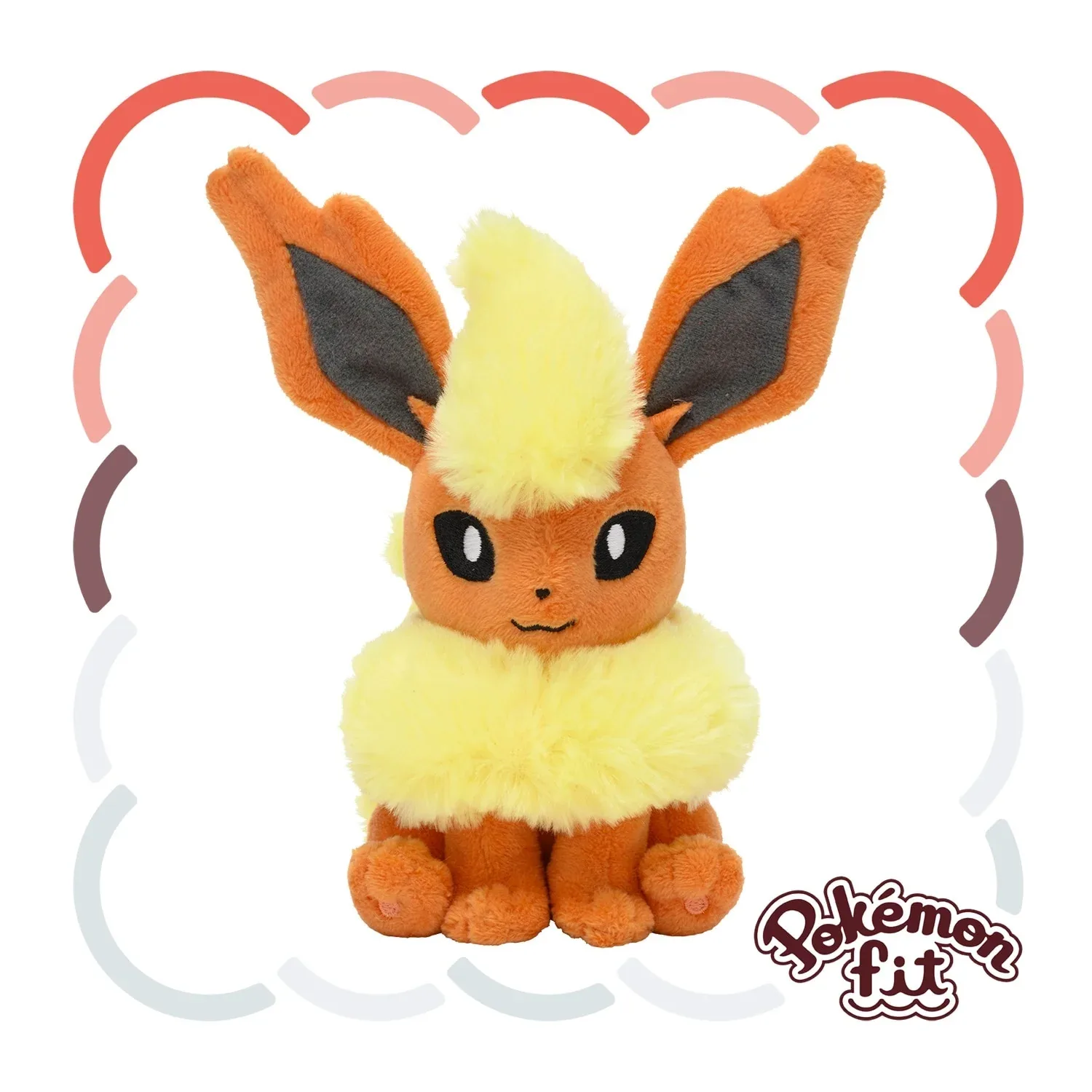 Pokemon Fit Flareon Plush Figure - Compact Shape Collectible - Image 2