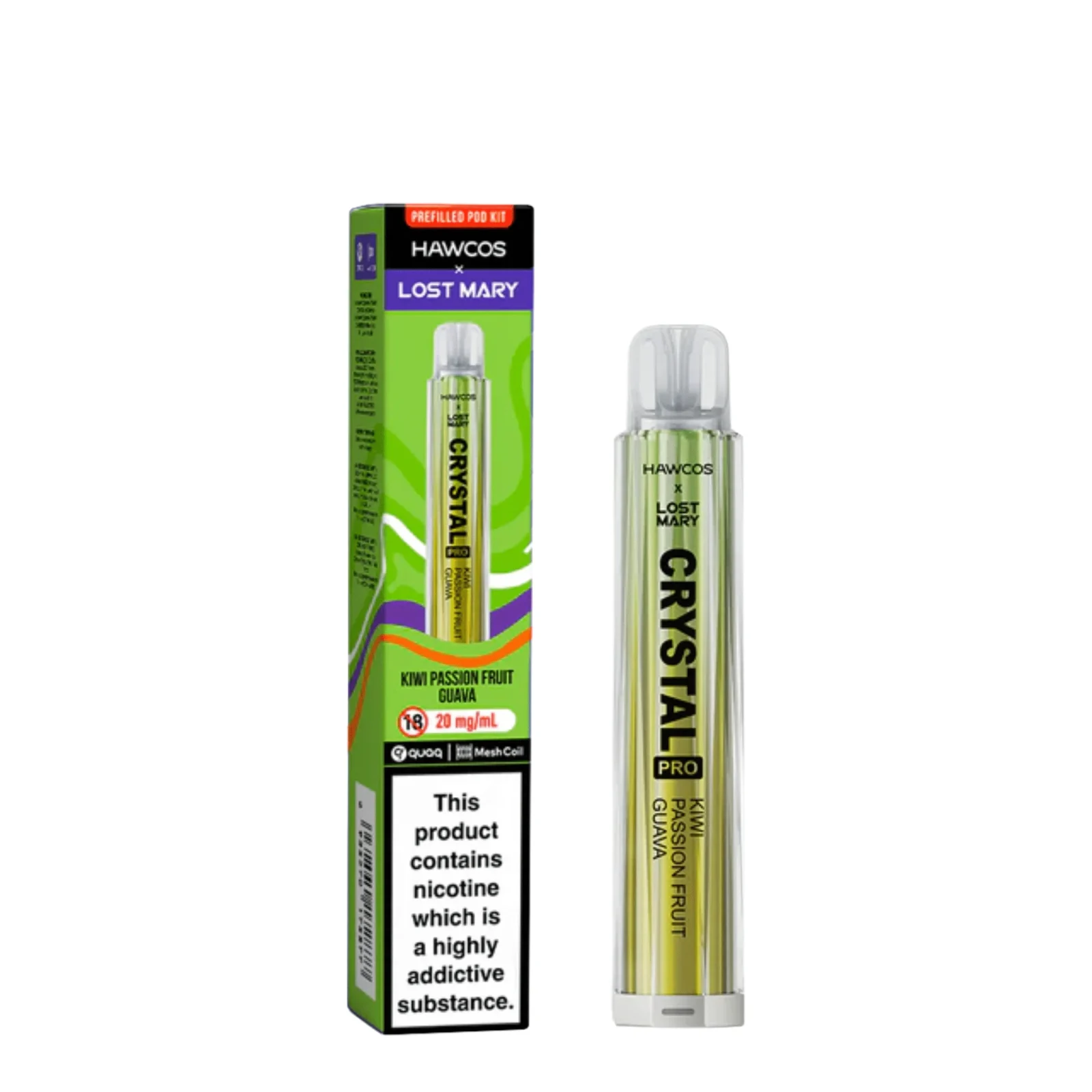 Hawcos x Lost Mary Crystal Pro Prefilled Vape Kit - Image 2