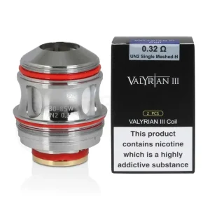 Uwell Valyrian 2 Coils (Pack Of 2) - UN2 Single Mesh Coil 0.32ohm