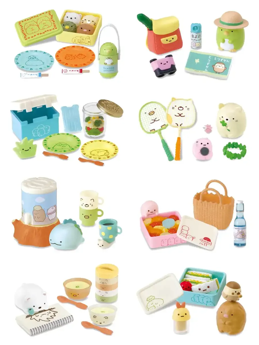 Re-Ment San-X Sumikkogurashi Picnic Box H115xW70xD40mm PVC Collectible