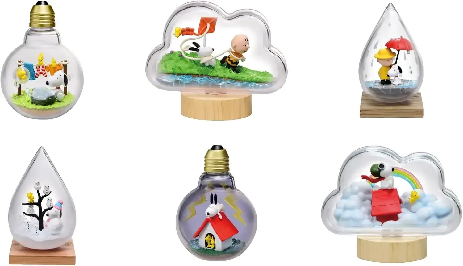 Re-Ment Snoopy Weather Terrarium ATBC PVC Collectible Figurine