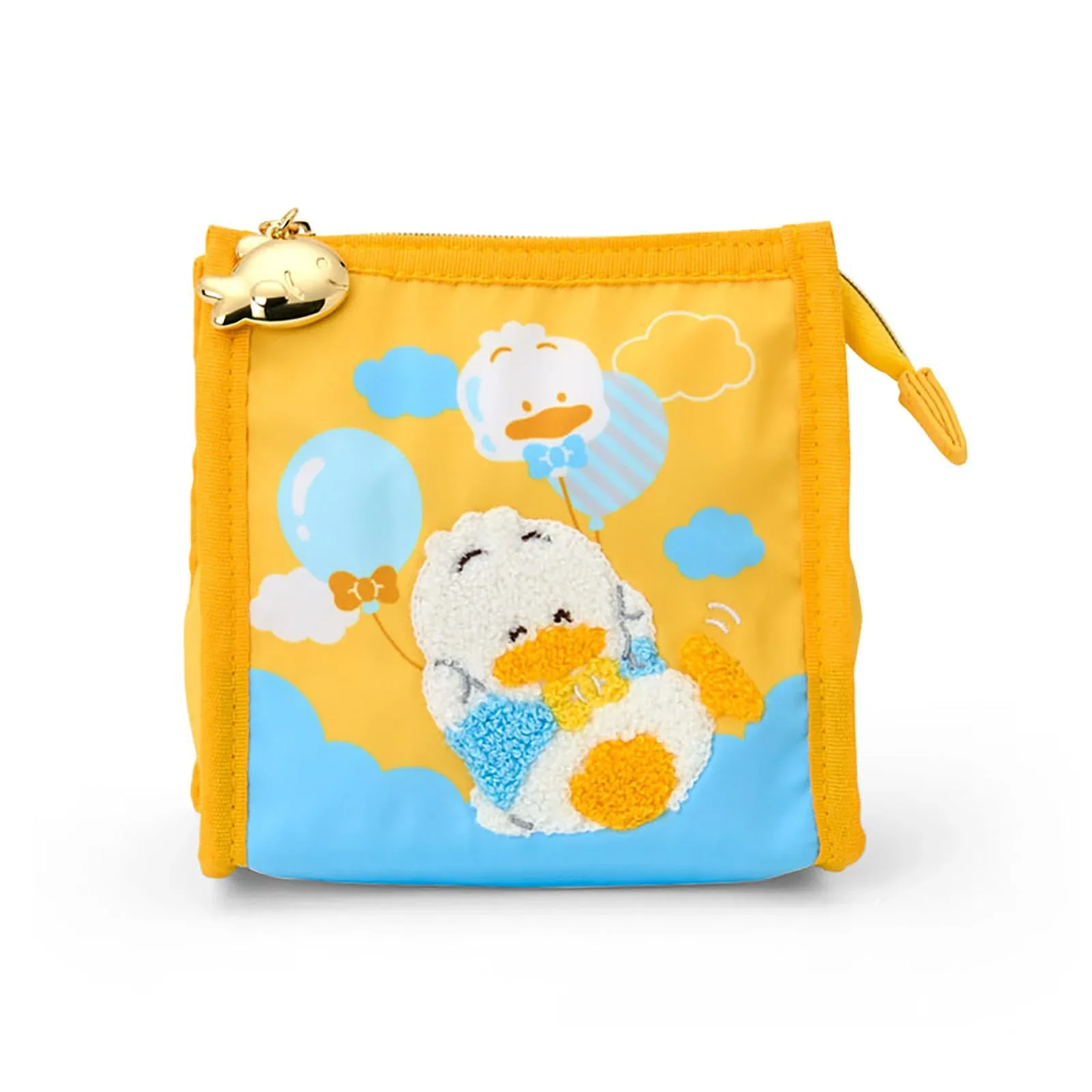Sanrio Dreaming Balloon Peckle Duck Pouch for Ages 3+ Polyester Zinc Alloy