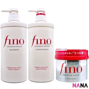 Shiseido FINO Premium Touch Hair Set (Shampoo 550ml + Conditioner 550ml + Hair Mask 230g)