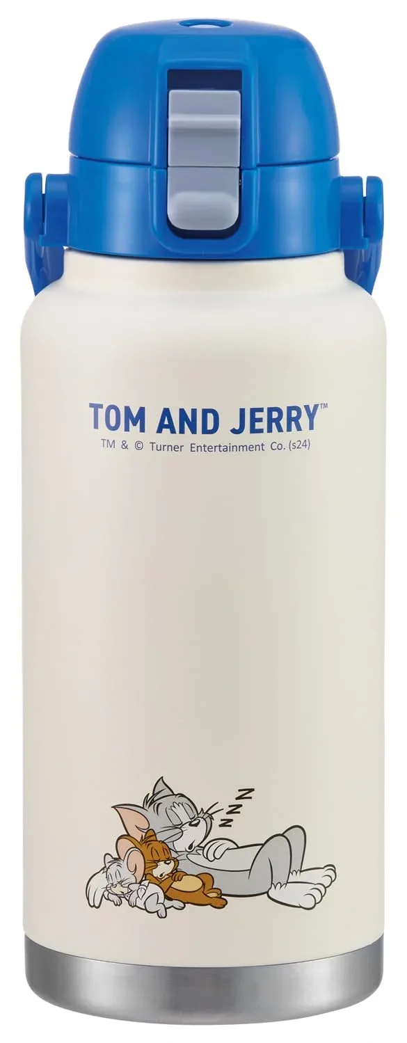 Skater 1000ml Stainless Steel Water Bottle with Handle Tom and Jerry Design