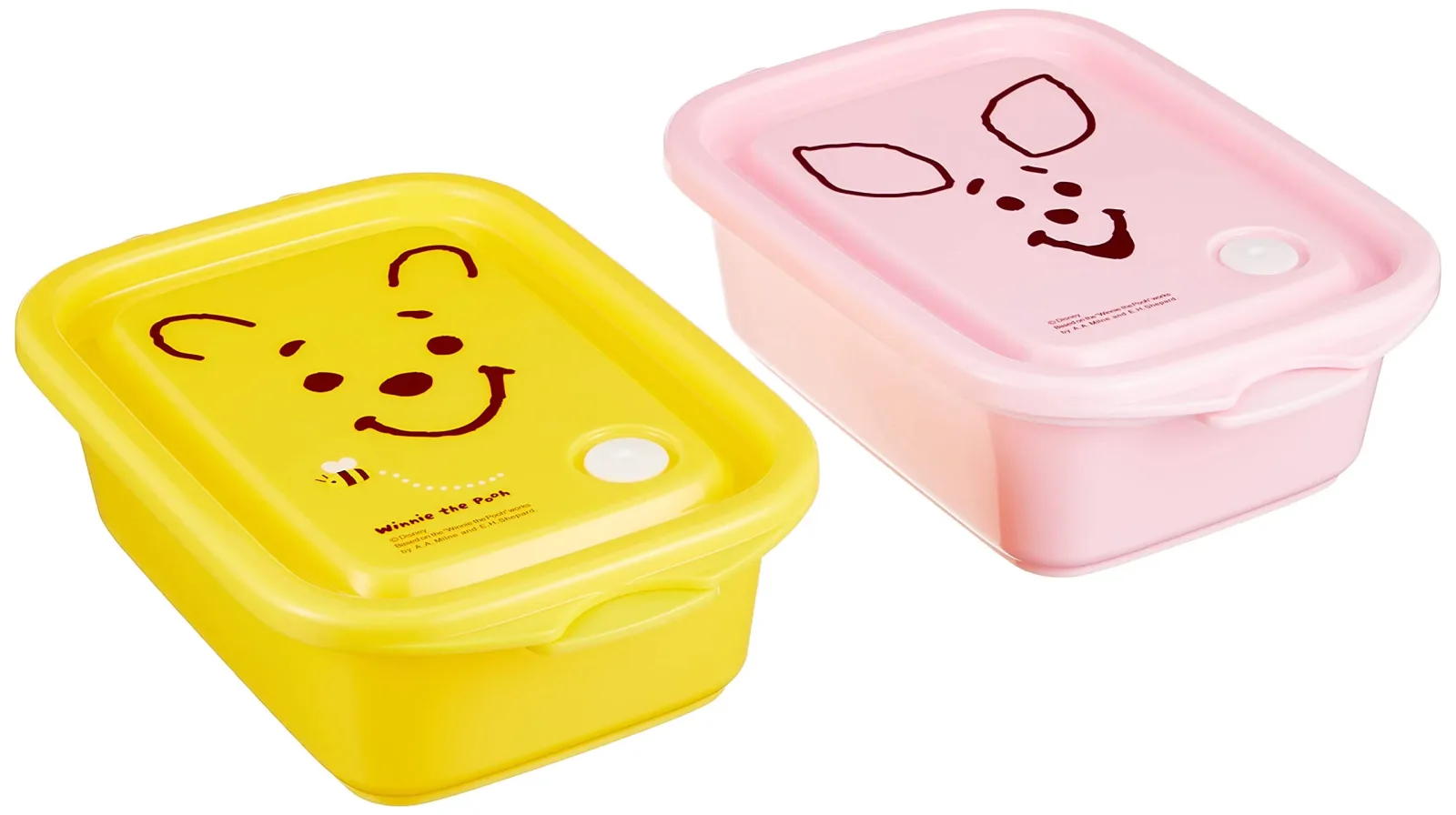 Skater 500Ml Sealable Container 2-Pack Winnie The Pooh Face Disney Japan
