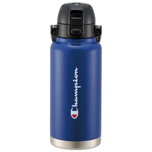 Skater Champion One-Push Direct Bottle with Handle 1000Ml Navy Std10H