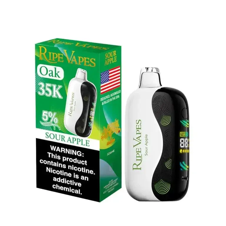 Sour Apple - Ripe Vapes Oak 35k Disposable
