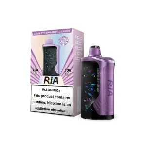 Sour Strawberry Dragon - Geek Bar Ria NV30k Disposable Vape