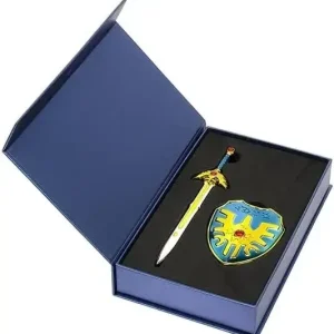 Square Enix Dragon Quest Metallic Roto Sword Shield Figure