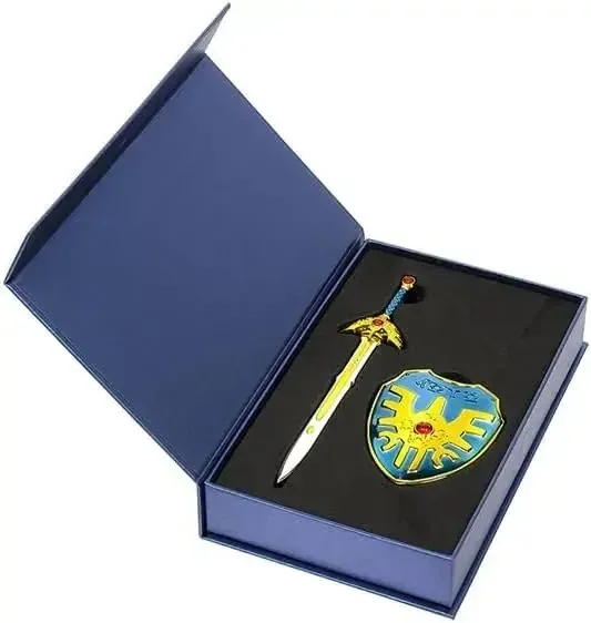 Square Enix Dragon Quest Metallic Roto Sword Shield Figure