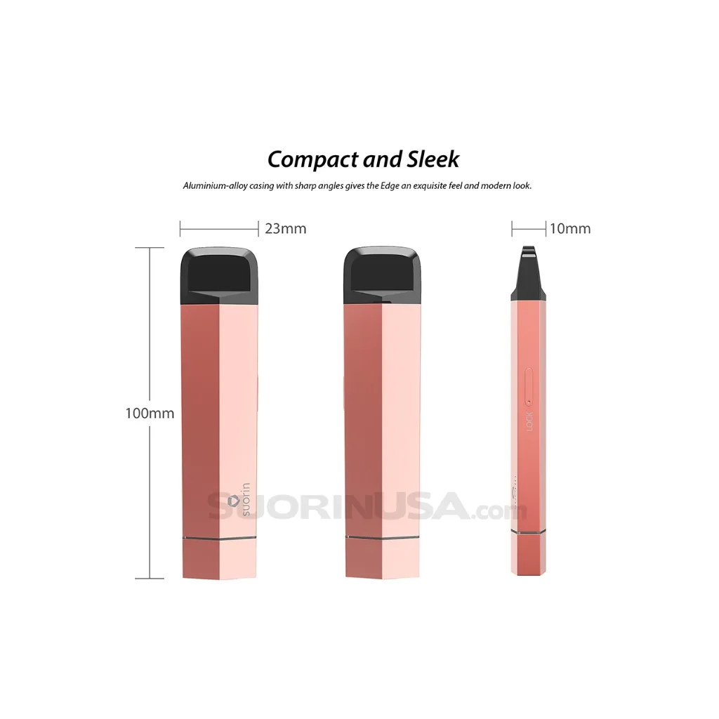 Suorin Edge Pink / Living Coral Pod System Device Full Kit - Image 2