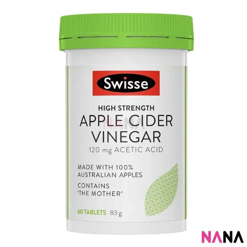 Swisse High Strength Apple Cider Vinegar 60 Tablets x2(EXP:07 2027) - Image 2