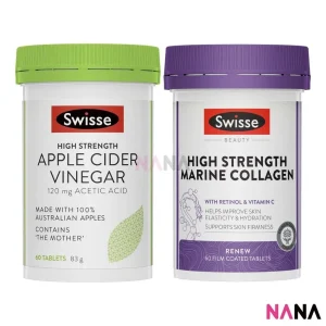 Swisse Light & Firm Duo (Apple Cider Vinegar 60 Tablets + Marine Collagen 60 Tablets)