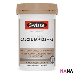 Swisse Ultiboost Calcium + D3 + K2 60 Tablets