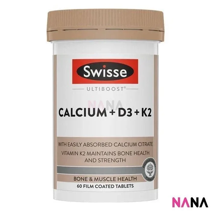 Swisse Ultiboost Calcium + D3 + K2 60 Tablets