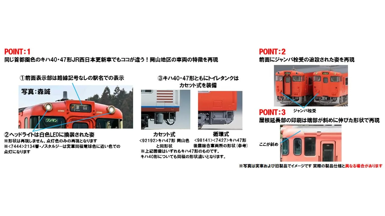 Tomytec Tomix N Gauge JR Kiha 40 2000 Series Diesel Model Train 7442