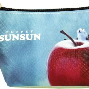 T's Factory Puppetooth Triangle Shape Small Accessory Pouch Apple