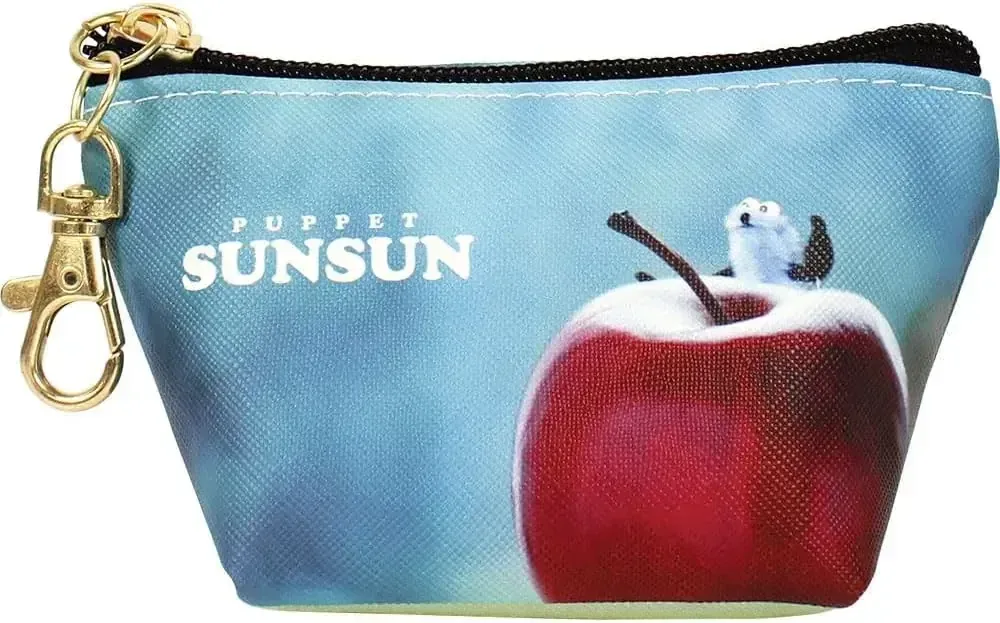 T's Factory Puppetooth Triangle Shape Small Accessory Pouch Apple