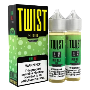 TWIST E-Liquid – Mint No.1 – 120ML E-Liquid (Twin 60ML Pack)