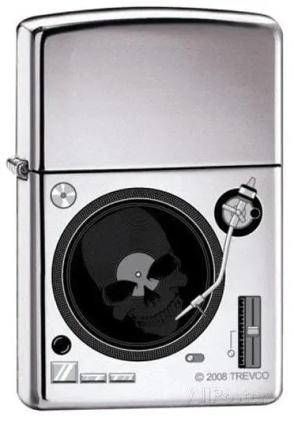Zippo Lighter - Turntable High Polish Chrome